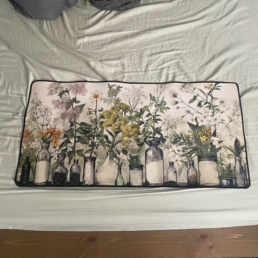 Large Floral Botanical Cottagecore DeskMat